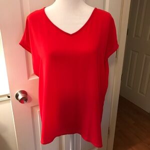 Chico's Vibrant Red Short Sleeve Top